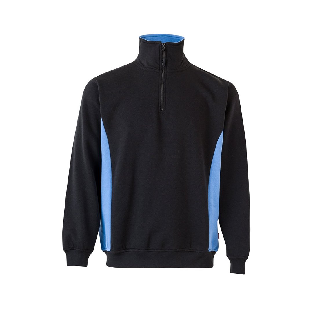 Zweifarbiges Frottee-Sweatshirt (260 g/m²), aus Polyester (65 %) und Baumwolle (35 %) Rudorscht