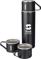 Thermosflaschen-Set Badrs | Edelstahl | 420 ml + 2 Becher