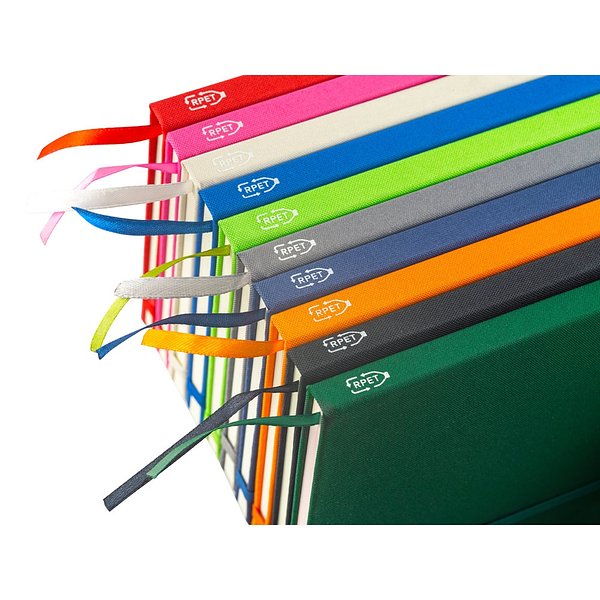 A5 Notizbuch aus PET (100% rPET) mit linierten Seiten Veziat