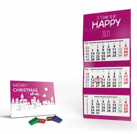 Jahreskalender mit Lindt Schokolade