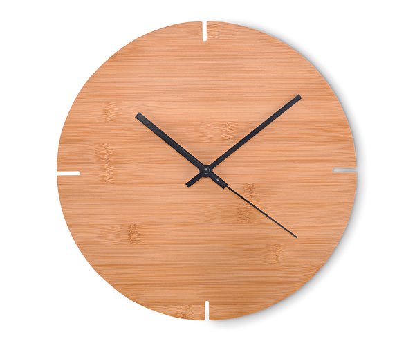 Wanduhr Bambus Truedico