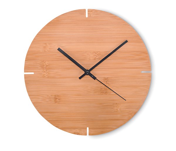 Wanduhr Bambus Truedico