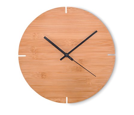 Wanduhr Bambus Truedico