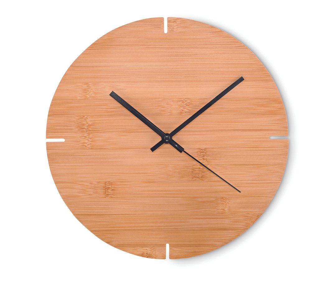Wanduhr Bambus Truedico