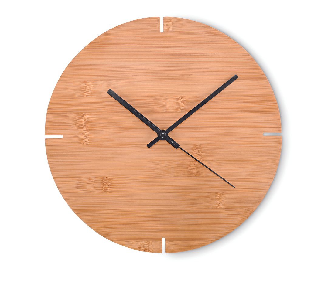 Wanduhr Bambus Truedico