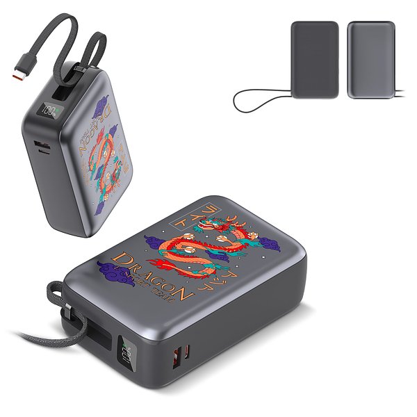 Nova Laptop 65W Powerbank mit integriertem USB-C-Kabel 30000 mAh Ruingan