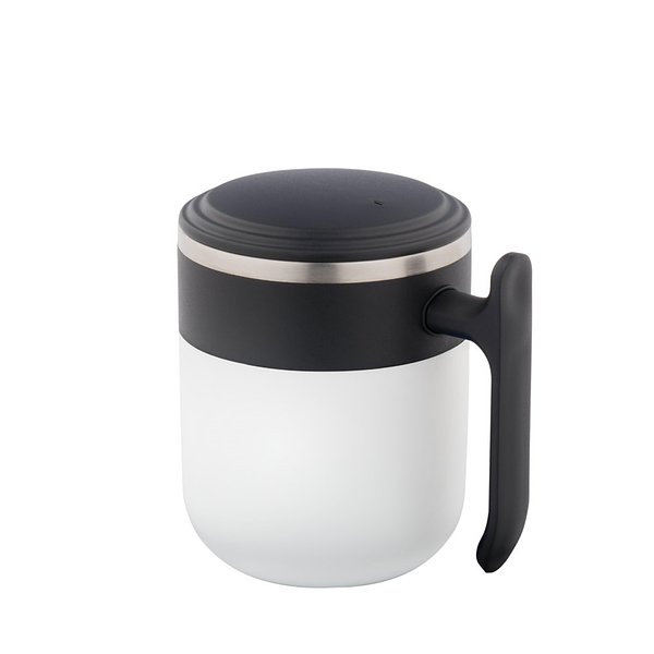 Reisebecher mit Innenwand aus Edelstahl und matter Oberfläche, 400 ml Jonnas