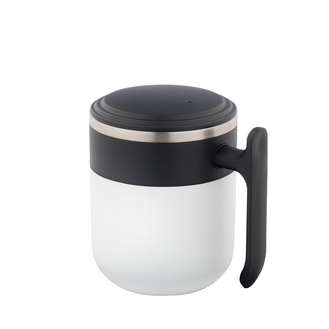 Reisebecher mit Innenwand aus Edelstahl und matter Oberfläche, 400 ml Jonnas