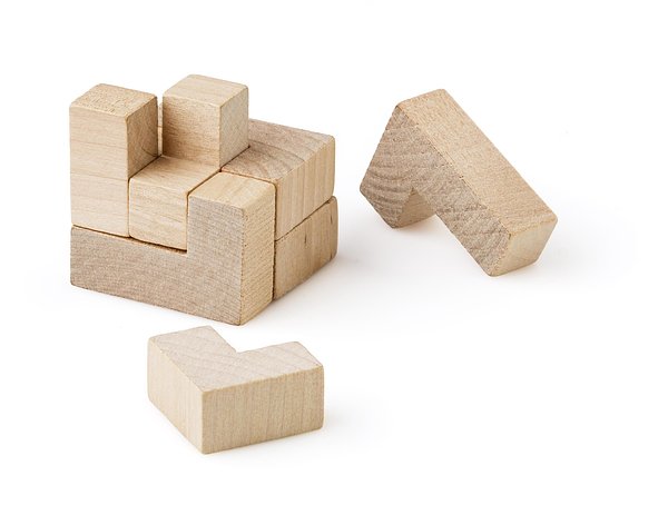 Würfelpuzzle aus Holz Bethole
