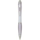 RCS Kugelschreiber aus recyceltem Kunststoff mit farbigem Schaft und Griffzone (blaue Tinte) - Trun