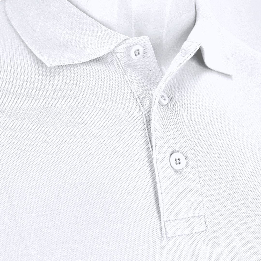 Erwachsene Weiss Polo-Shirt Idlot