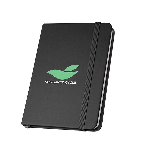 A5 Notizbuch mit festem Einband aus PU (35% recycelt) mit linierten Seiten Giuseht