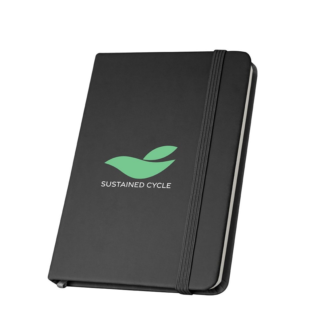 A5 Notizbuch mit festem Einband aus PU (35% recycelt) mit linierten Seiten Giuseht