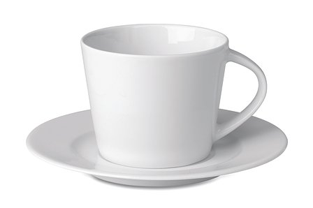 Cappuccino Tasse und Untertasse Waraiteie