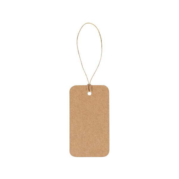Rechteckiges Etikett aus 100% Recyclingpapier (700 g/m²) Rudineta
