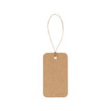 Rechteckiges Etikett aus 100% Recyclingpapier (700 g/m²) Rudineta