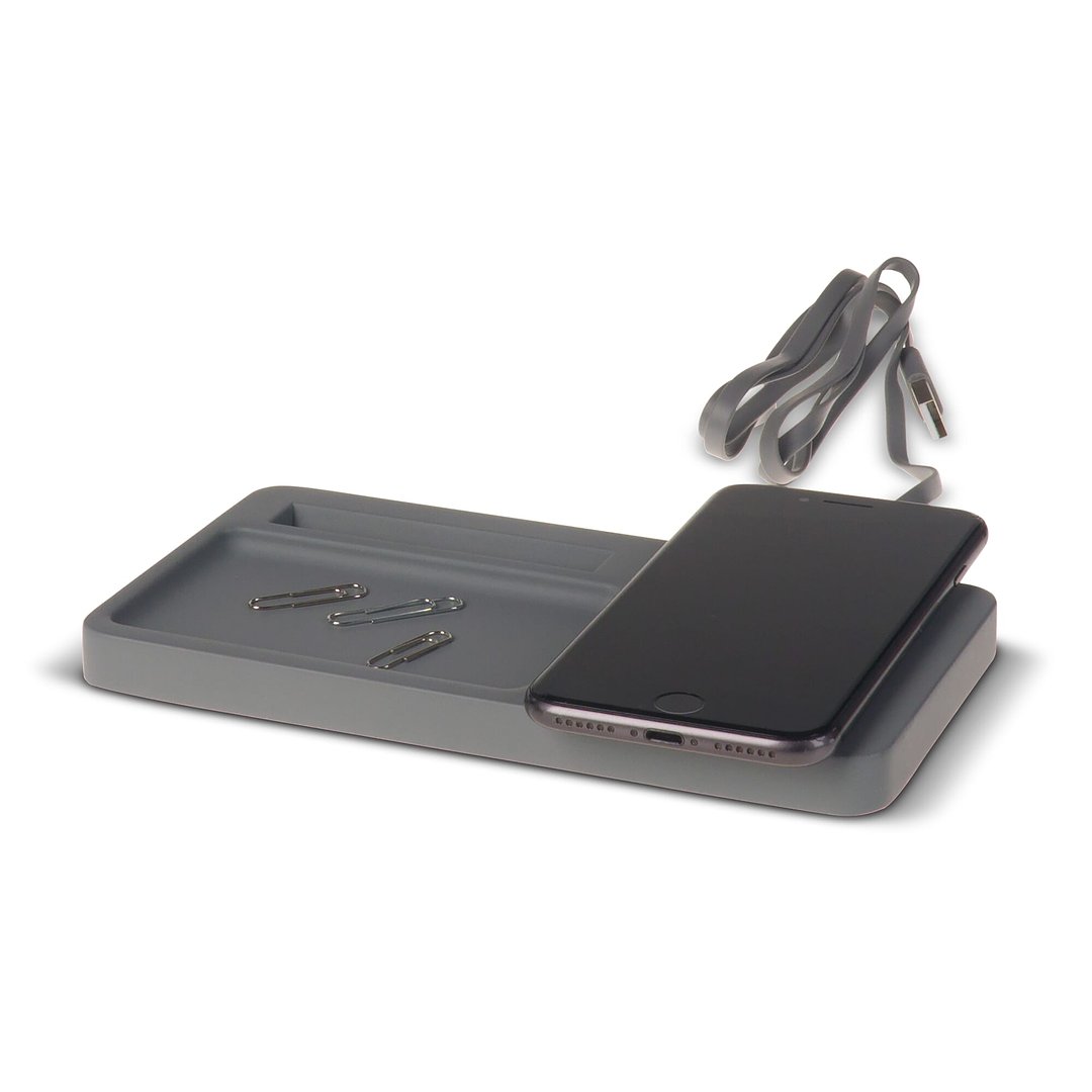 Limestone Desk organizer with wireless charger 5W Vretoll