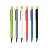 Kugelschreiber aus recyceltem Aluminium (100 % rAL) mit Gummibeschichtung Annang