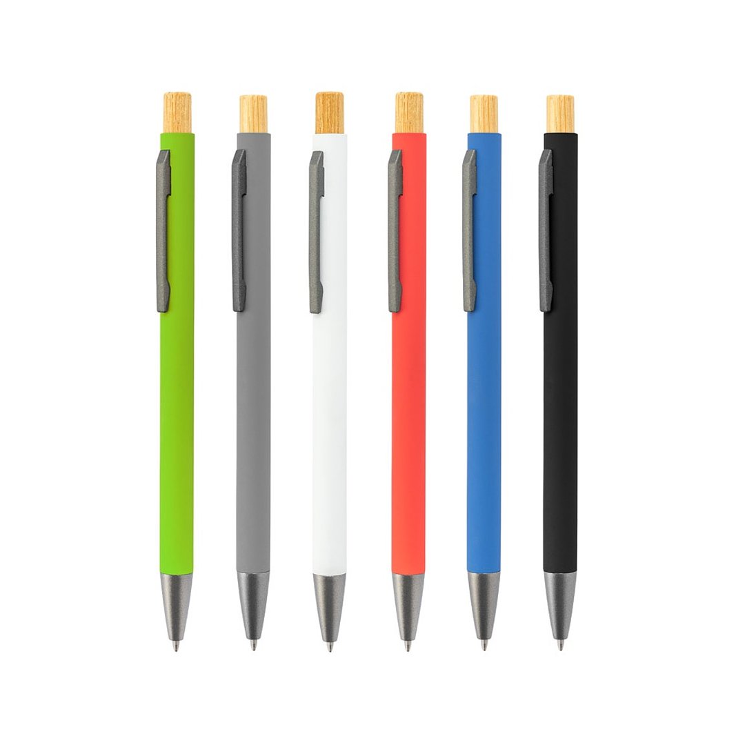 Kugelschreiber aus recyceltem Aluminium (100 % rAL) mit Gummibeschichtung Annang