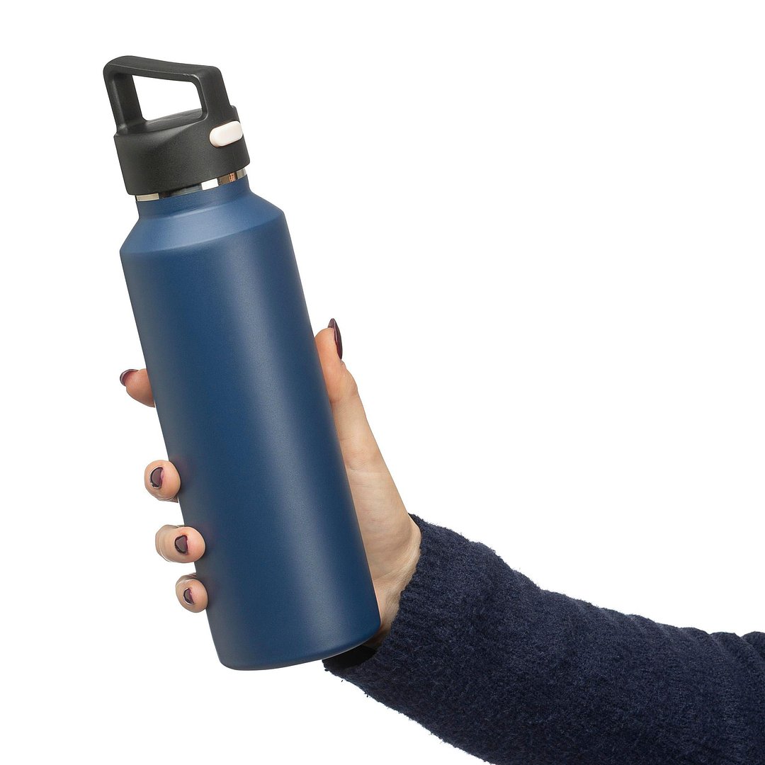 Recycelte doppelwandige Flasche aus Edelstahl 600 ml Bensehill