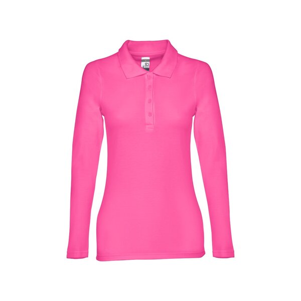 Damen Langarm-Poloshirt Minata