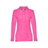 Damen Langarm-Poloshirt Minata