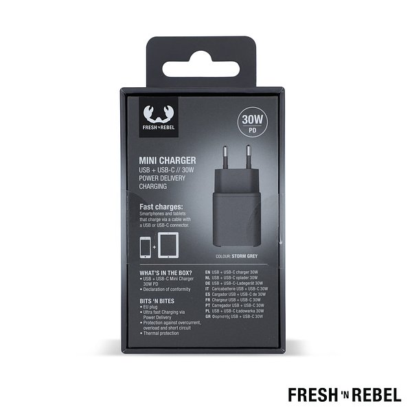 Mini Charger USB-C + A PD // 30W Chatia