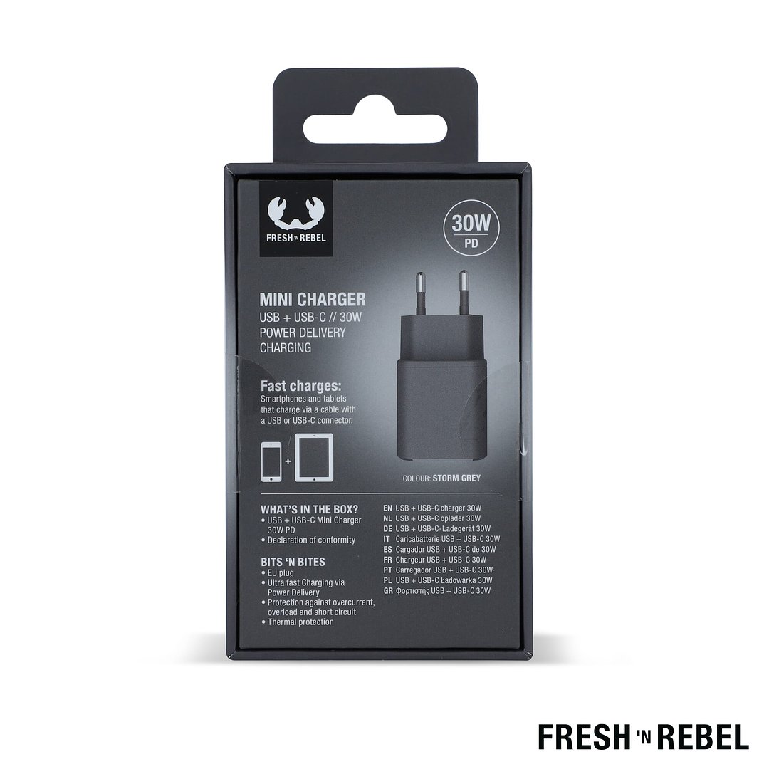 Mini Charger USB-C + A PD // 30W Chatia