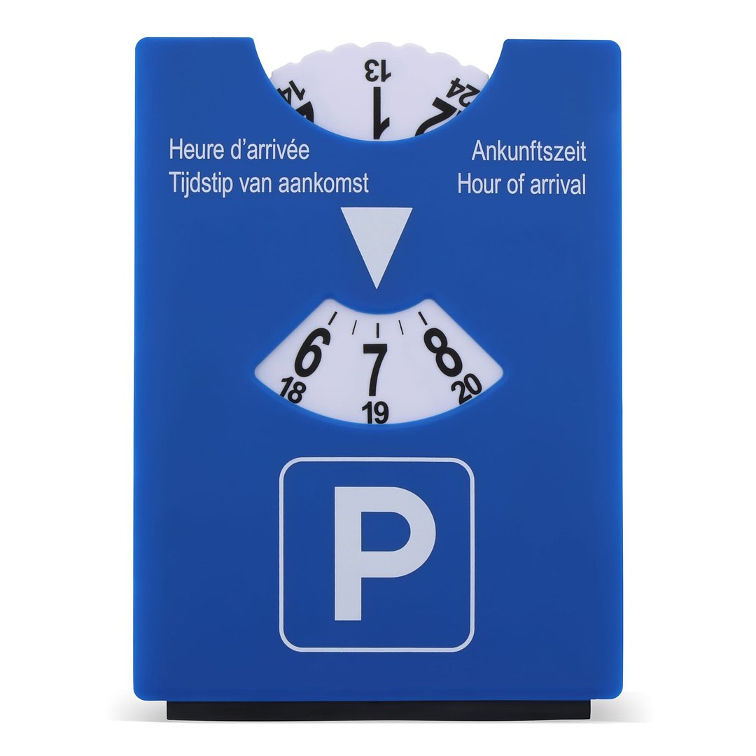 Parkscheibe mit Eiskratzer blau oder grün Hele