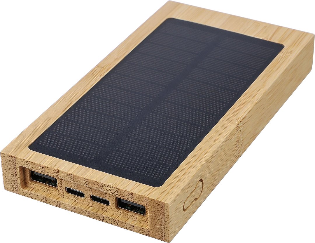 Bambus Solar-Powerbank Noleer