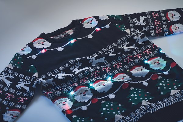 Weihnachts-LED-Pullover L/XL Raitli