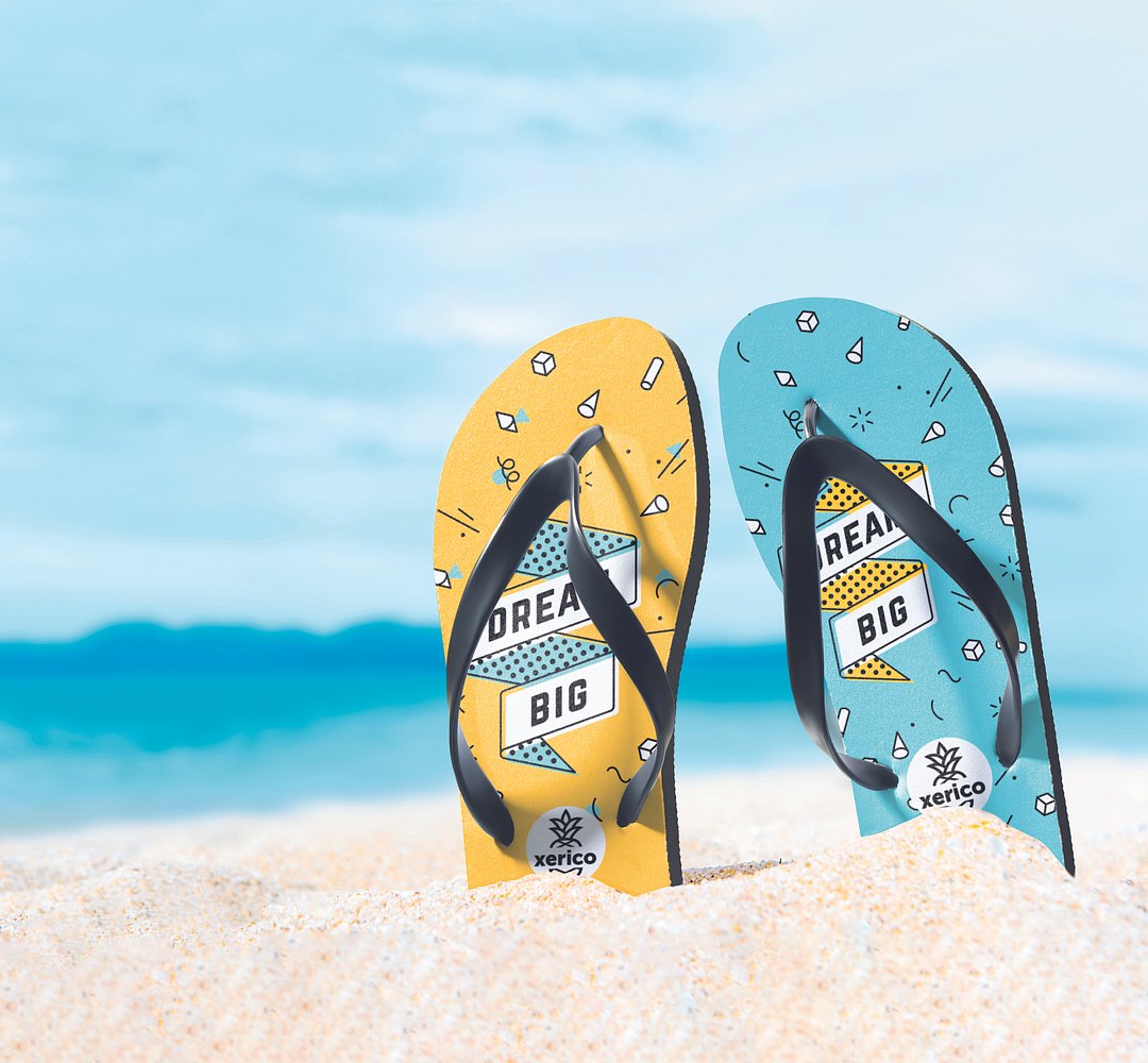 Sublimations-Zehensandalen Anico