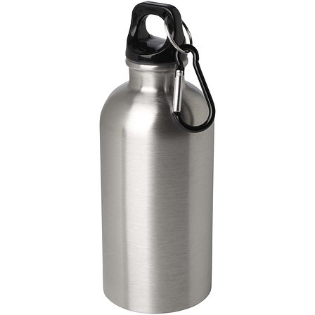 400 ml RCS-zertifizierte, einwandige Trinkflasche aus Edelstahl mit Karabinerhaken - Ongas