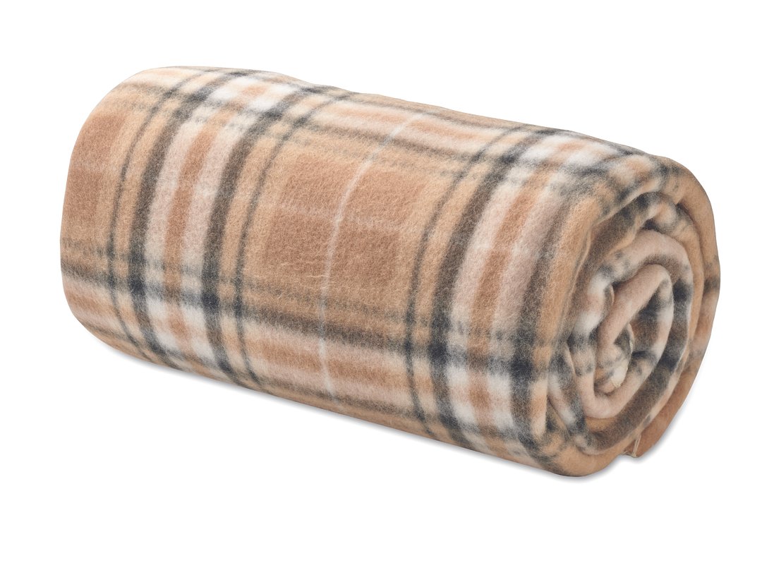 RPET Fleece-Reisedecke Karo Waltia