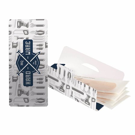 4 Werbe Pflaster im Umschlag