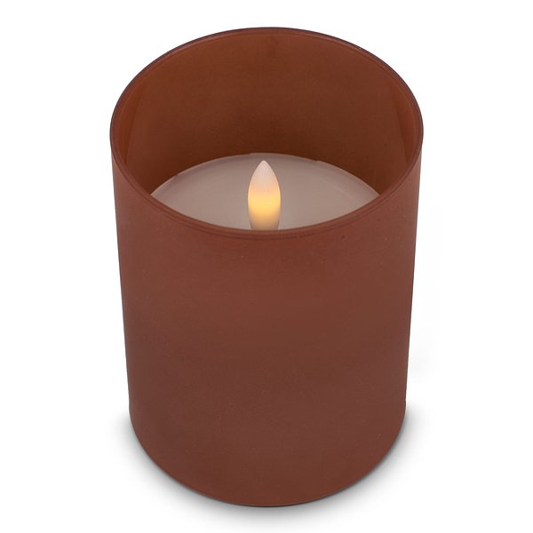 Nyelle Wiederaufladbare LED-Wachskerze im Glas Jovicori