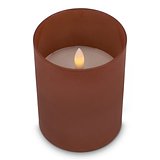 Nyelle Wiederaufladbare LED-Wachskerze im Glas Jovicori