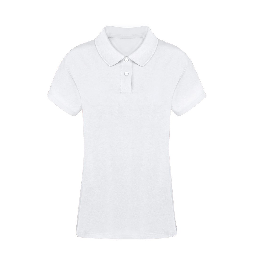 Erwachsene Frauen Weiss Polo-Shirt Idpan