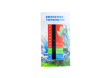  Energiesparthermometer - Personalisierter Tischaufsteller 