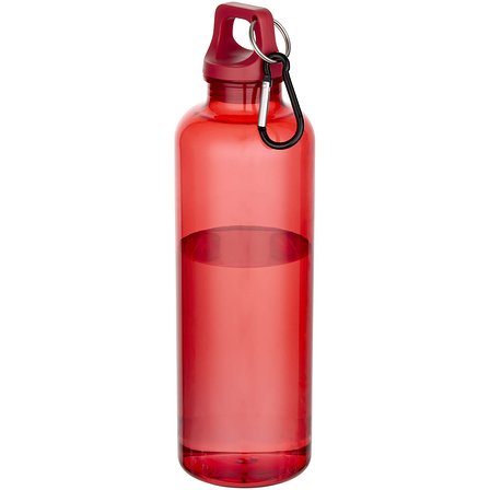 750 ml RCS-zertifizierte Trinkflasche aus recyceltem Kunststoff mit Karabinerhaken - Helini