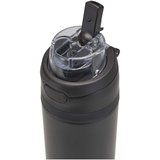 800 ml RCS Trinkflasche aus recyceltem, einwandigem Edelstahl mit Multifunktionsdeckel und Klappstrohhalm - Gillingin