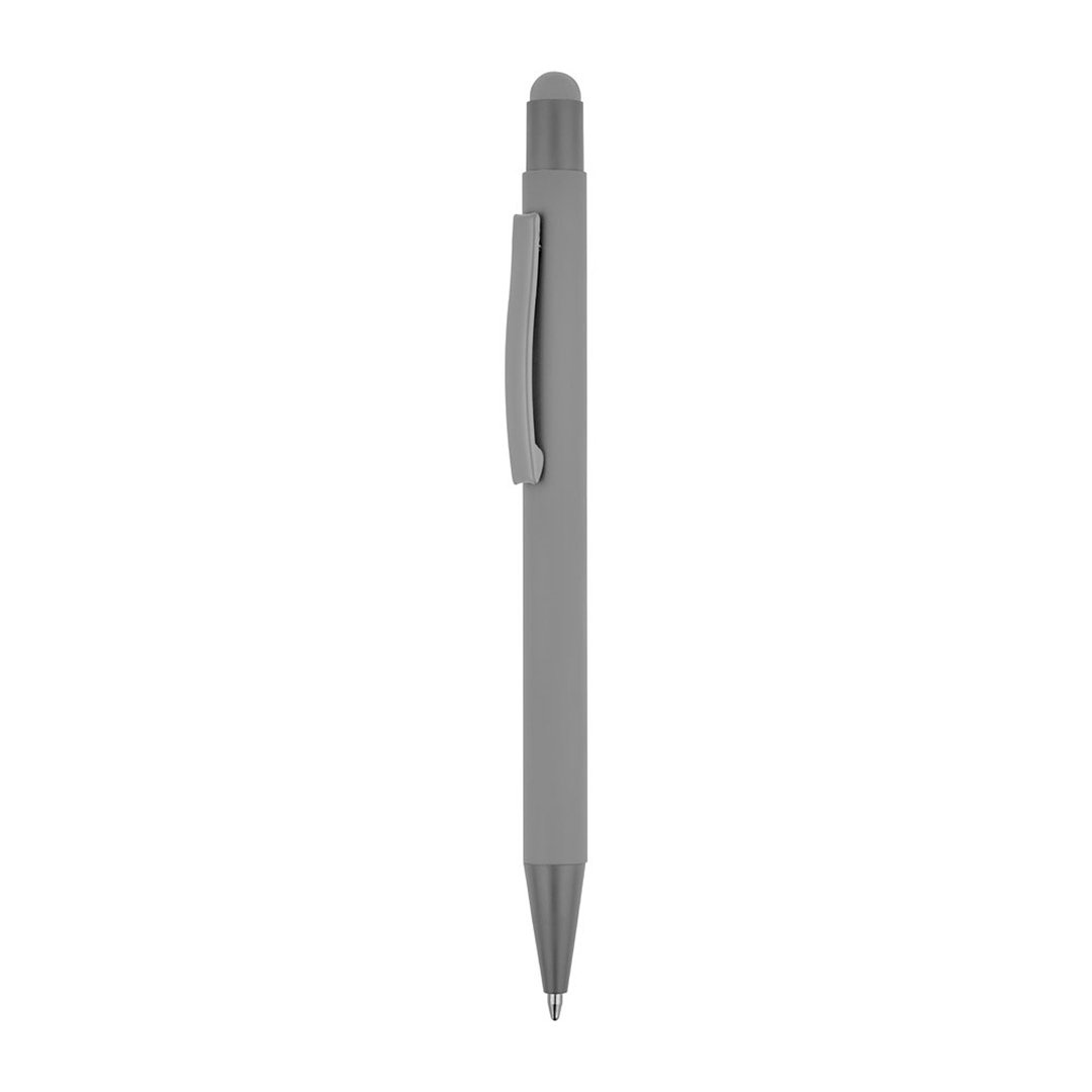 Kugelschreiber mit modernem Design aus recyceltem Aluminium (100% rAL) mit matter Oberfläche Nelver