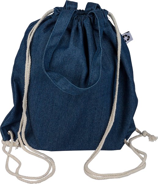 Recycelte Denim-Kordeltasche Leycile