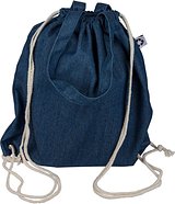 Recycelte Denim-Kordeltasche Leycile