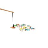 Angelspiel mit 10 Holzfischen, ideal für Kinder Itarjasch