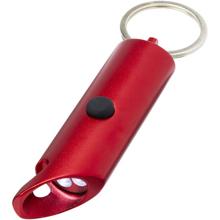 IPX-LED-Lampe und Flaschenöffner aus recyceltem Aluminium mit Schlüsselanhänger - Jöriorst