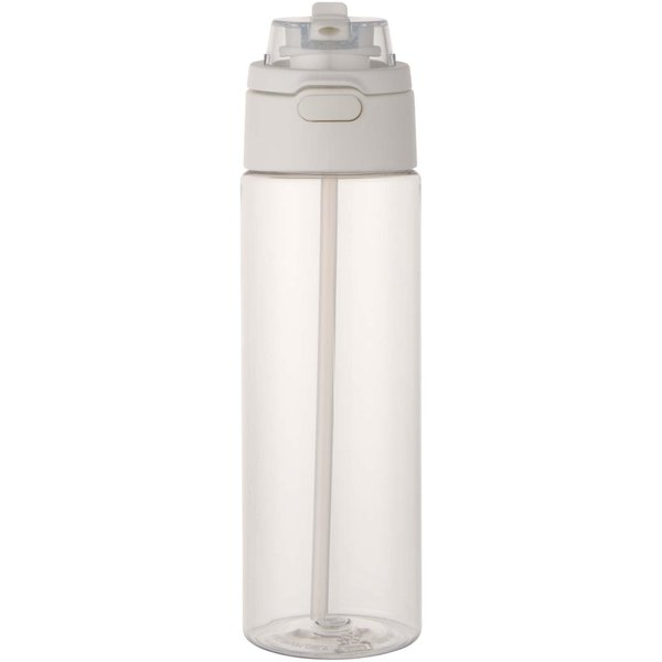 700 ml RCS Trinkflasche aus recyceltem Kunststoff mit Multifunktionsdeckel und Klappstrohhalm - Vreilga
