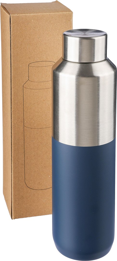 Recycelte doppelwandige Trinkflasche aus Edelstahl (600 ml) Nigna