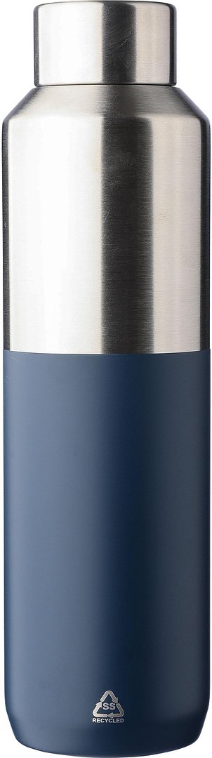 Recycelte doppelwandige Trinkflasche aus Edelstahl (600 ml) Nigna
