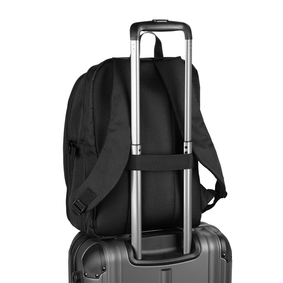 Reiserucksack mit komplett öffnendem Fach aus recyceltem 300D Polyester, 16" Lurica